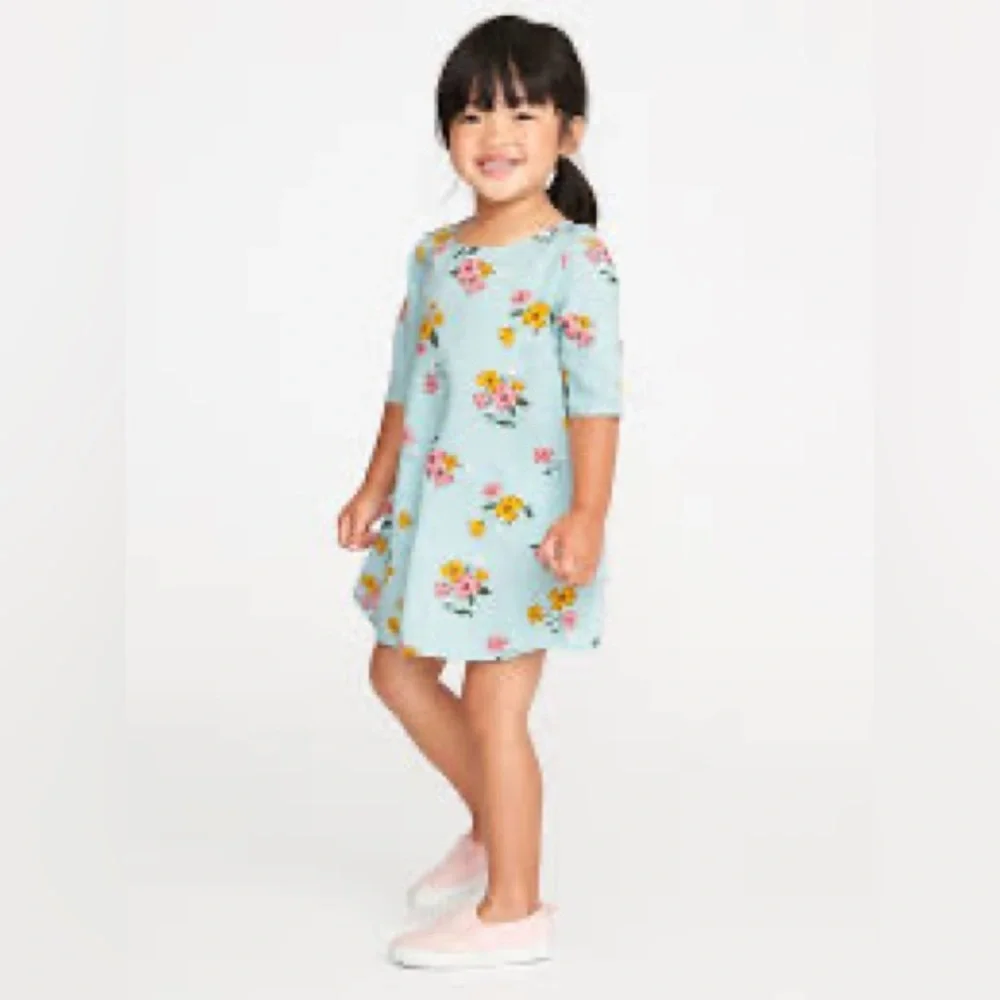 Old Navy Printed Swing Dress for Toddler Girls‎ Size 4T